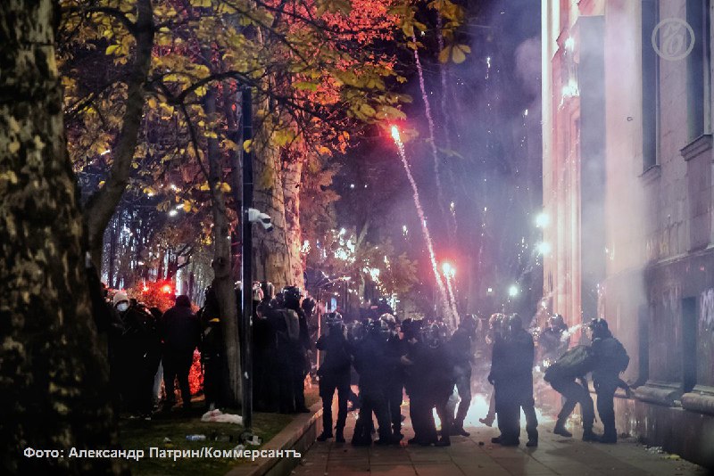 Массовые аресты после протестного митинга в Грузии