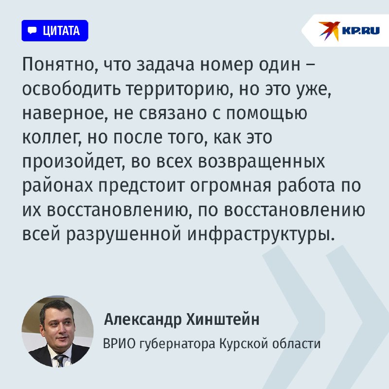 Планы Александра Хинштейна на посту врио губернатора Курской области