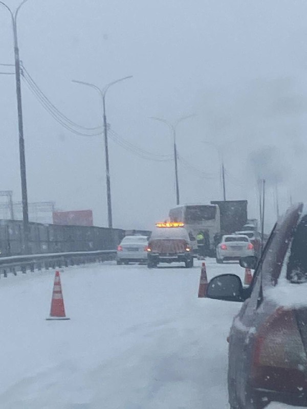 Массовая авария на трассе М4 в Подмосковье