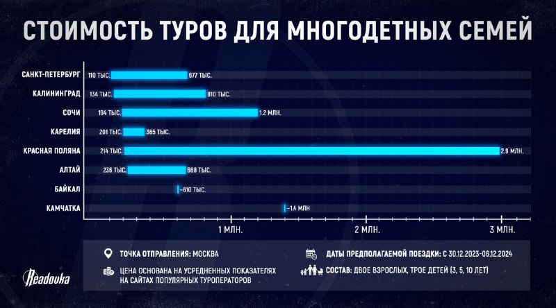 Трудности и бюджет многодетных семей в поездках на Новый год