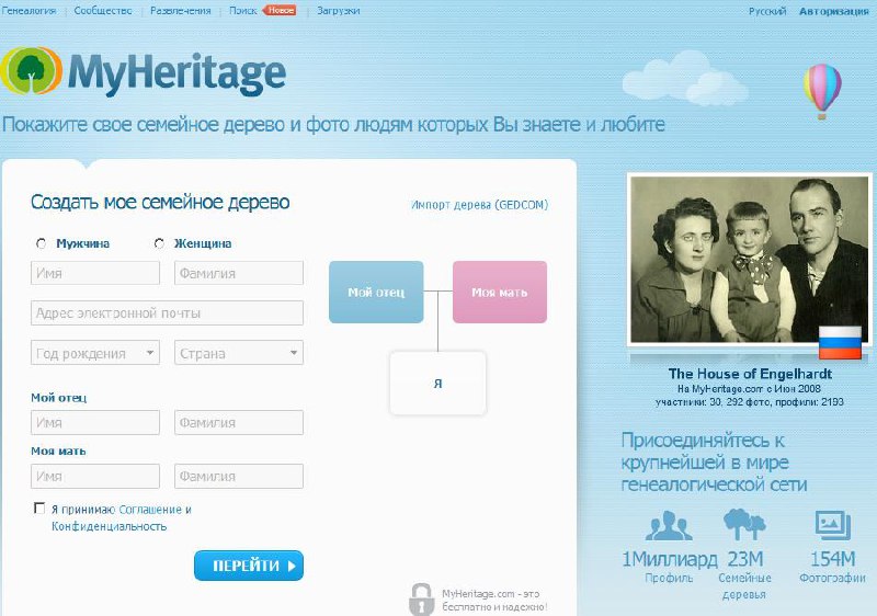 MyHeritage прекращает поддержку аккаунтов в России