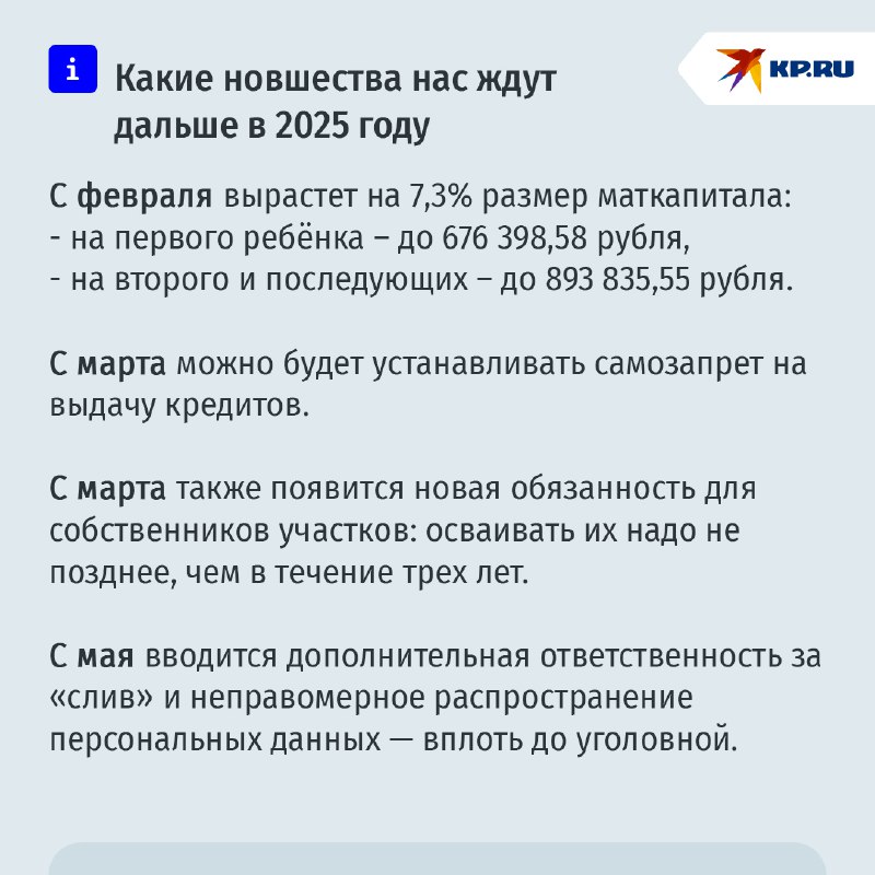 Новые законы в России с 2025 года