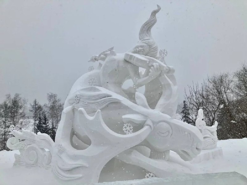 Международный фестиваль ледяных скульптур в Красноярске