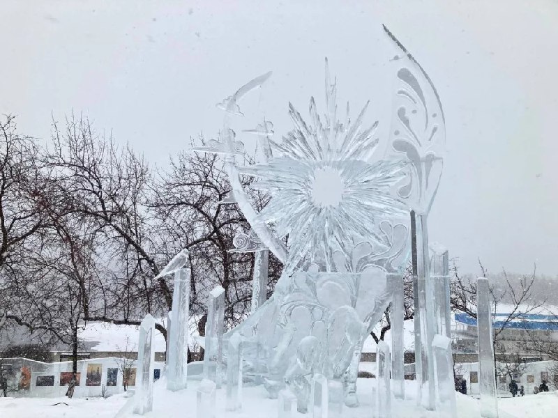 Международный фестиваль ледяных скульптур в Красноярске