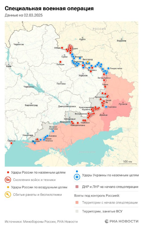 Эскалация конфликта на Украине: обзор событий 2 марта