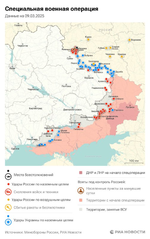 Актуальные новости военного конфликта на 9 марта